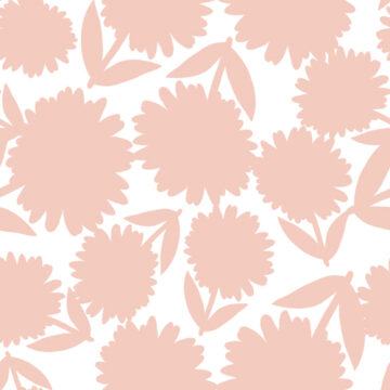 Custom Fabric 'Daisy Apricot Illusion' by Ivy Helena