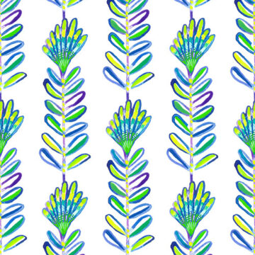 Vibrant floral pattern on a white background.