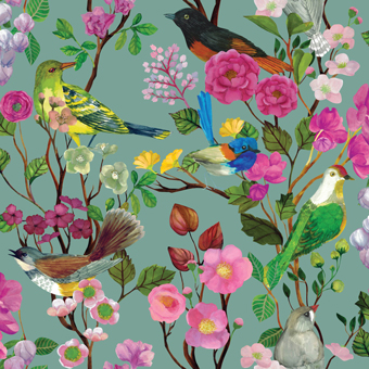 Next State Featured Artwork - Birds and Blooms