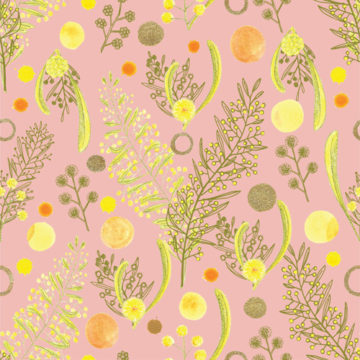 Custom Fabric 'Golden Wattle Mandalou' by Amanda Laing
