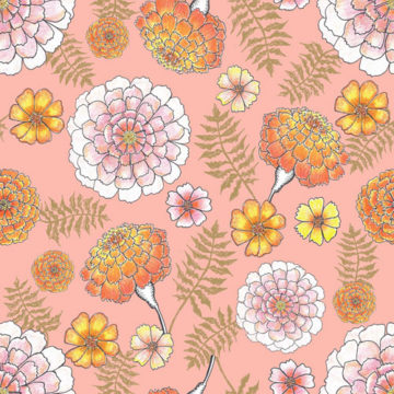 Custom Fabric 'Marigold' by Amanda Laing