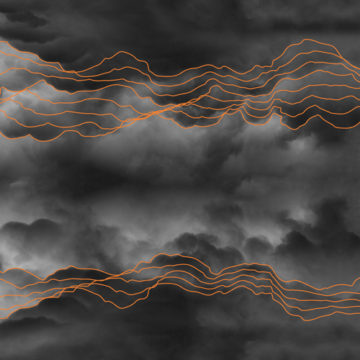 Custom Fabric 'Dark Clouds' by Anika Cook