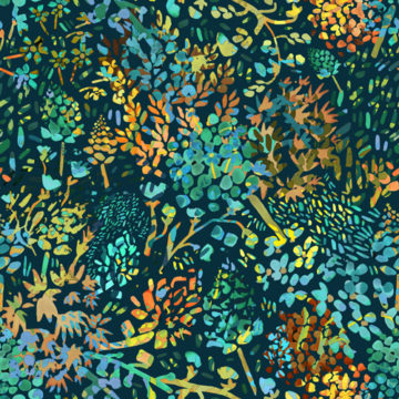Custom Fabric 'Forest Green' by Annammo