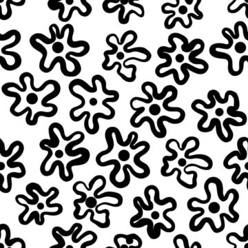 Custom Fabric 'Bloomin Squiggles' by Winter Bloom Designs