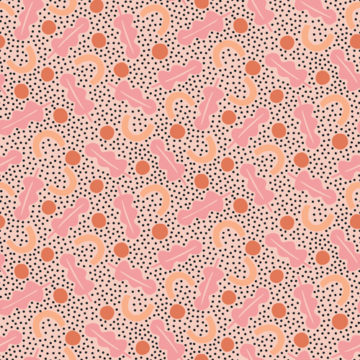 Custom Fabric 'Fall Fun Pink' by Brook Gossen