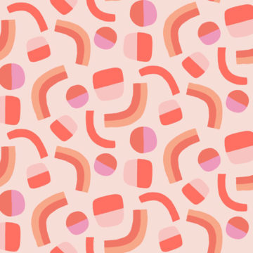 Custom Fabric 'Happy Place Pink' by Brook Gossen