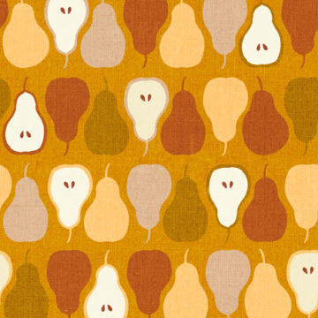 Custom Fabric 'Pears Gold' by Cecilia Mok
