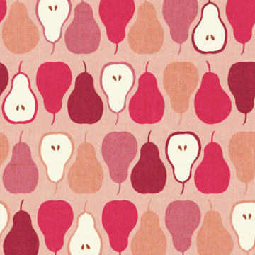 Custom Fabric 'Pears Pink' by Cecilia Mok