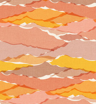 Custom Fabric 'Mountain Colours Sunrise' by Cecilia Mok