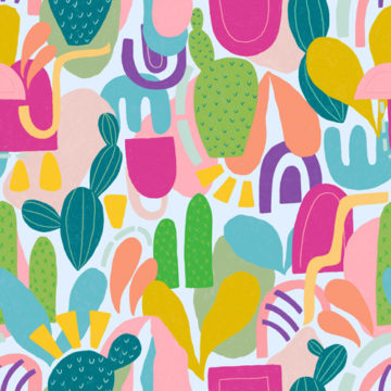 Custom Fabric 'Cactus Makes Perfect' by World of Mik