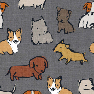 Custom Fabric 'Puppies' by Cecilia Mok