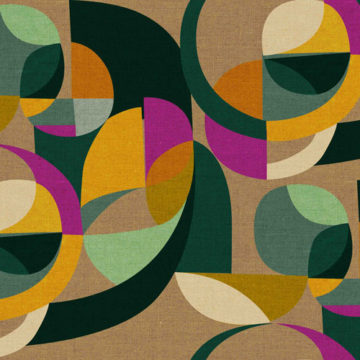 Custom Fabric 'Modern Circles' by Cecilia Mok