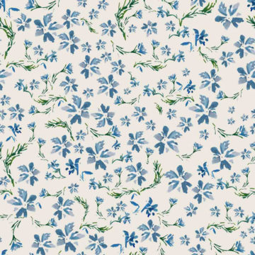 Custom Fabric 'Leschenaultia Ditzy' by Claire Eden