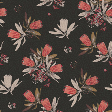 Custom Fabric 'Protea' by Claire Eden