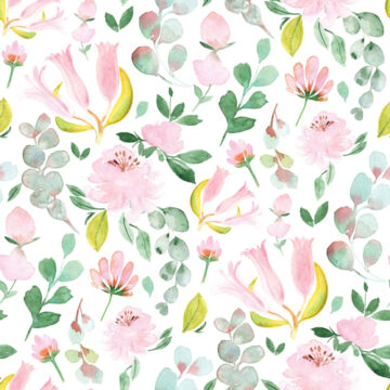Custom Fabric 'Cottage Rose' by Rachael King