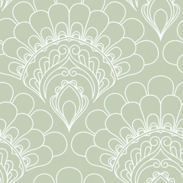 Custom Fabric 'Peacock Green' by Eloise Short Design