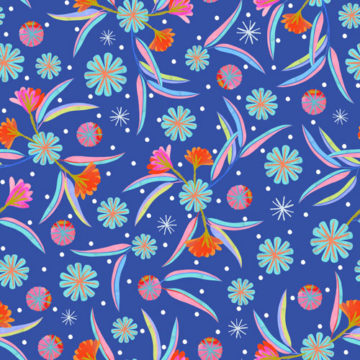 Custom Fabric 'Gum Blossom Dark' by Elephant and Rose