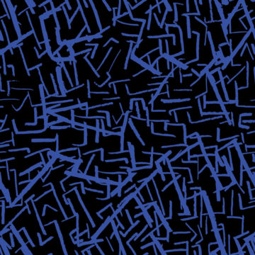 Custom Fabric 'Maze in Blue' by Ellen McKenna
