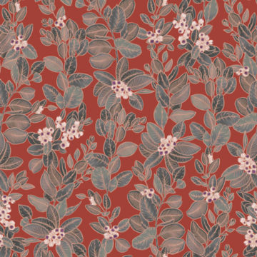 Custom Fabric 'Eucalyptus Rust' by Eloise Short Design