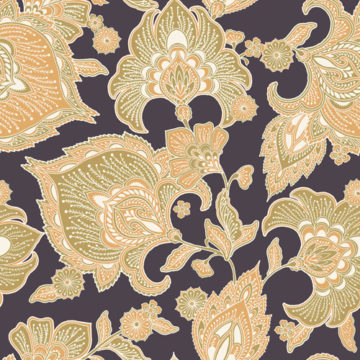 Custom Fabric 'Sarasa Slate Orange' by Eloise Short Design