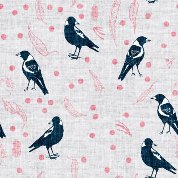 Custom Fabric 'Maggies Pink' by Esther Fallon Lau 