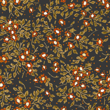 Custom Fabric 'Forever Floral Rust' by Esther Fallon Lau 