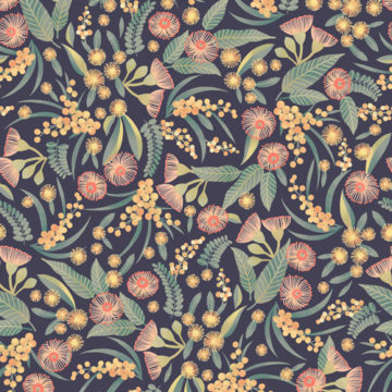 Custom Fabric 'Gum Blossoms Repeat' by Eloise Short Design
