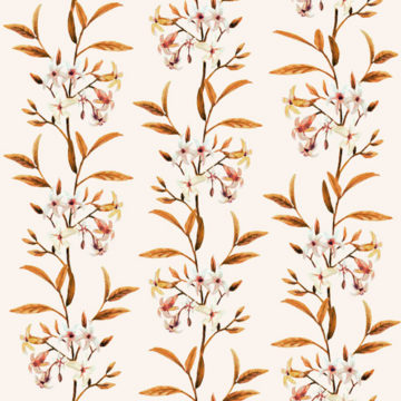Custom Fabric 'Jasmine Winter' by Maggie Lam Surface Design