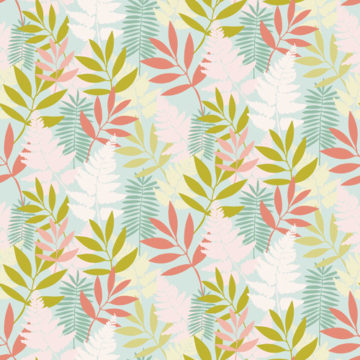 Custom Fabric 'Fresh Jungle Mint' by Julie Harrison