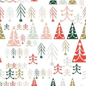 Custom Fabric 'Nordic Christmas Trees' by Julie Harrison