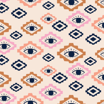 Custom Fabric 'Desert Dreams Mystic Eye' by Kat Kalindi