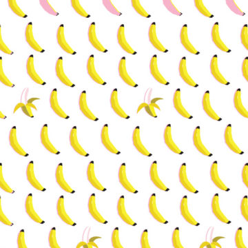 Custom Fabric 'Go Go Bananas' by Kat Kalindi