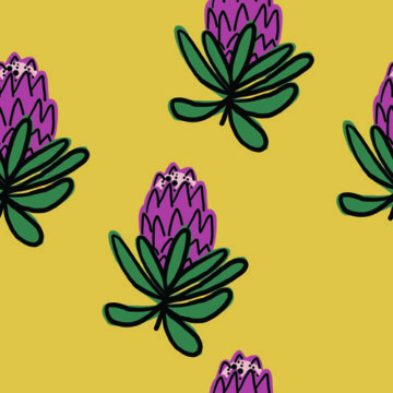 Custom Fabric 'Protea Aussie' by Indigo Thread
