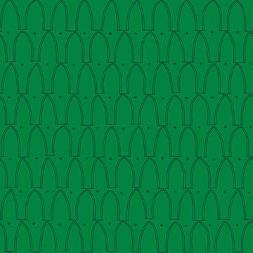 Custom Fabric 'Balim Tile Green' by Lily Fink