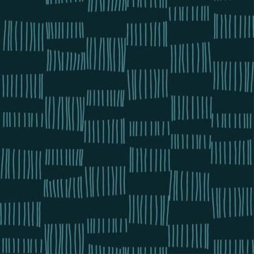 Custom Fabric 'Billabong Tile Blue' by Lily Fink