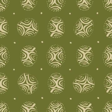 Custom Fabric 'Bouddi Tile Olive' by Lily Fink