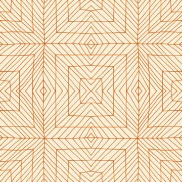 Custom Fabric 'Echo Tile Orange' by Lily Fink