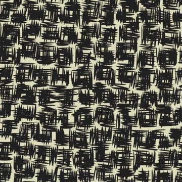 Custom Fabric 'Husk Tile Black' by Lily Fink