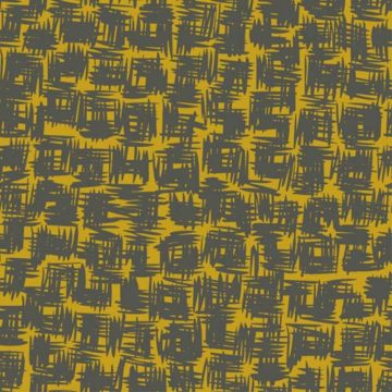 Custom Fabric 'Husk Tile Mustard' by Lily Fink