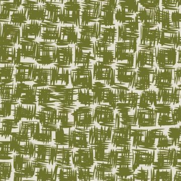 Custom Fabric 'Husk Tile Olive' by Lily Fink