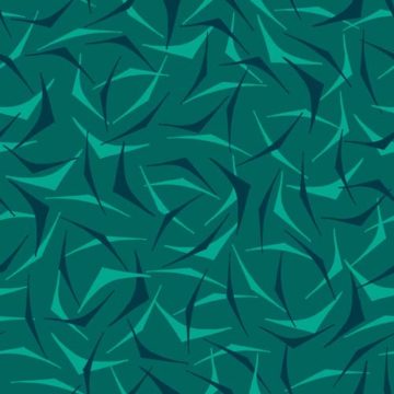Custom Fabric 'Kirra Tile Green Blue' by Lily Fink