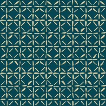 Custom Fabric 'Puck Tile Blue' by Lily Fink