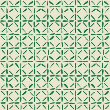 Custom Fabric 'Puck Tile Green' by Lily Fink