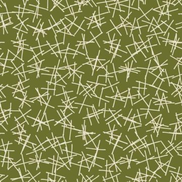 Custom Fabric 'Scratch Tile Olive' by Lily Fink