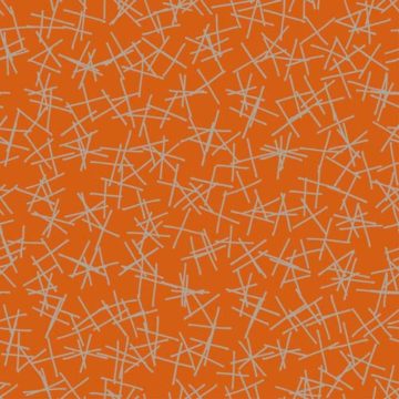 Custom Fabric 'Scratch Tile Orange' by Lily Fink