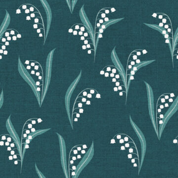 Custom Fabric 'Lily of the Valley Night' by Cecilia Mok
