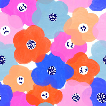 Custom Fabric 'Feelin it Flowers' by Linen Jungle
