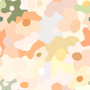 Custom Fabric 'Painterly Florals' by Linen Jungle