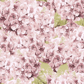 Custom Fabric 'Rare Beauty Hydrangea Dusky Pink' by Maggie Lam Surface Design