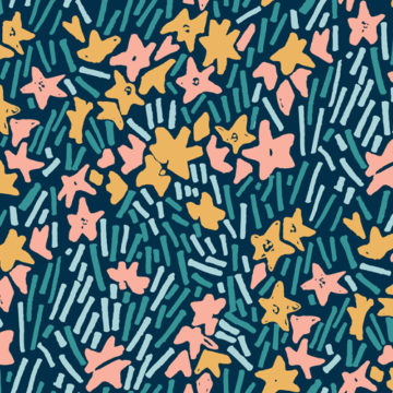 Custom Fabric 'Star Boronia' by Marni Stuart